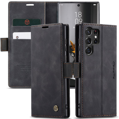 CASEME Luxury Antique Galaxy S23 Ultra Leather Case Wallet