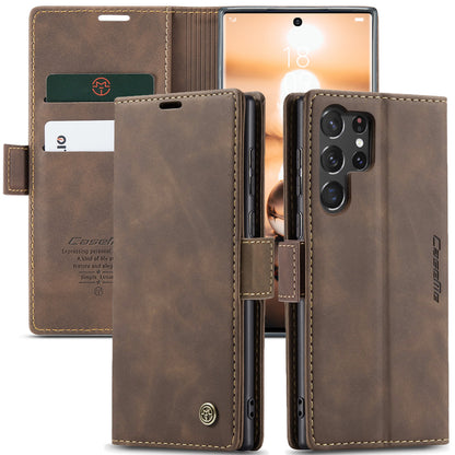 CASEME Luxury Antique Galaxy S23 Ultra Leather Case Wallet