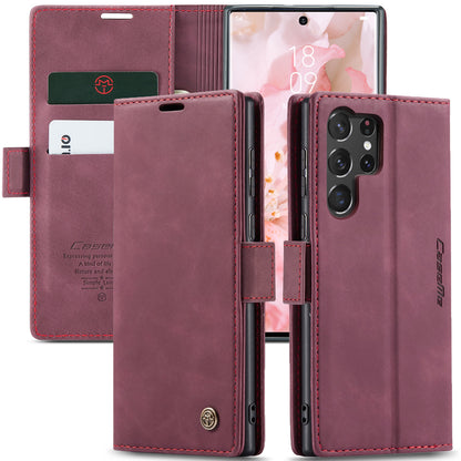 CASEME Luxury Antique Galaxy S23 Ultra Leather Case Wallet