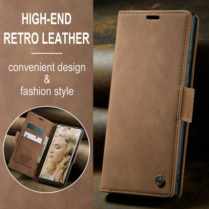 CASEME Luxury Antique Galaxy S23 Ultra Leather Case Wallet