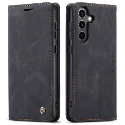 CASEME Luxury Antique Galaxy S24 FE Leather Case Wallet