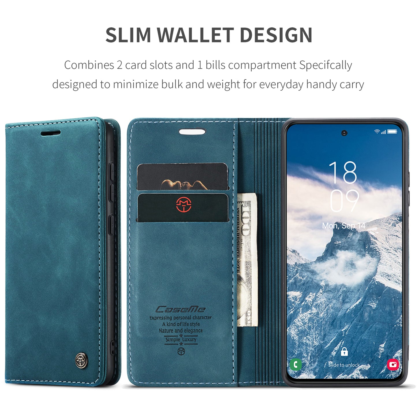 CASEME Luxury Antique Galaxy S24+ Leather Case Wallet