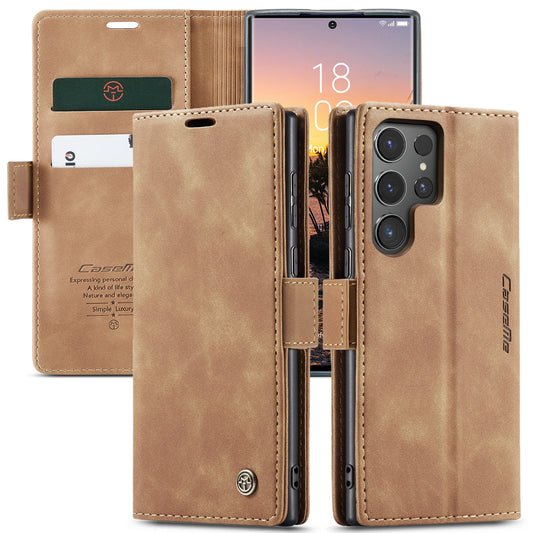 CASEME Luxury Antique Galaxy S24 Ultra Leather Case Wallet