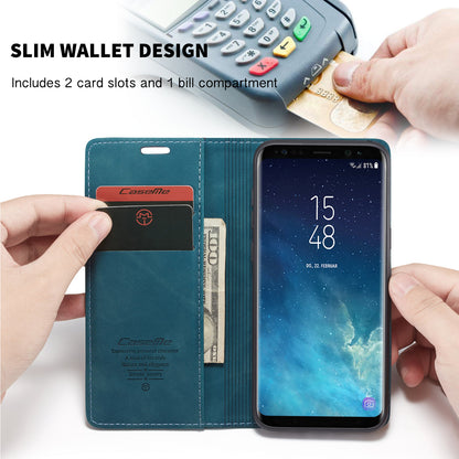 CASEME Luxury Antique Galaxy S8+ Leather Case Wallet