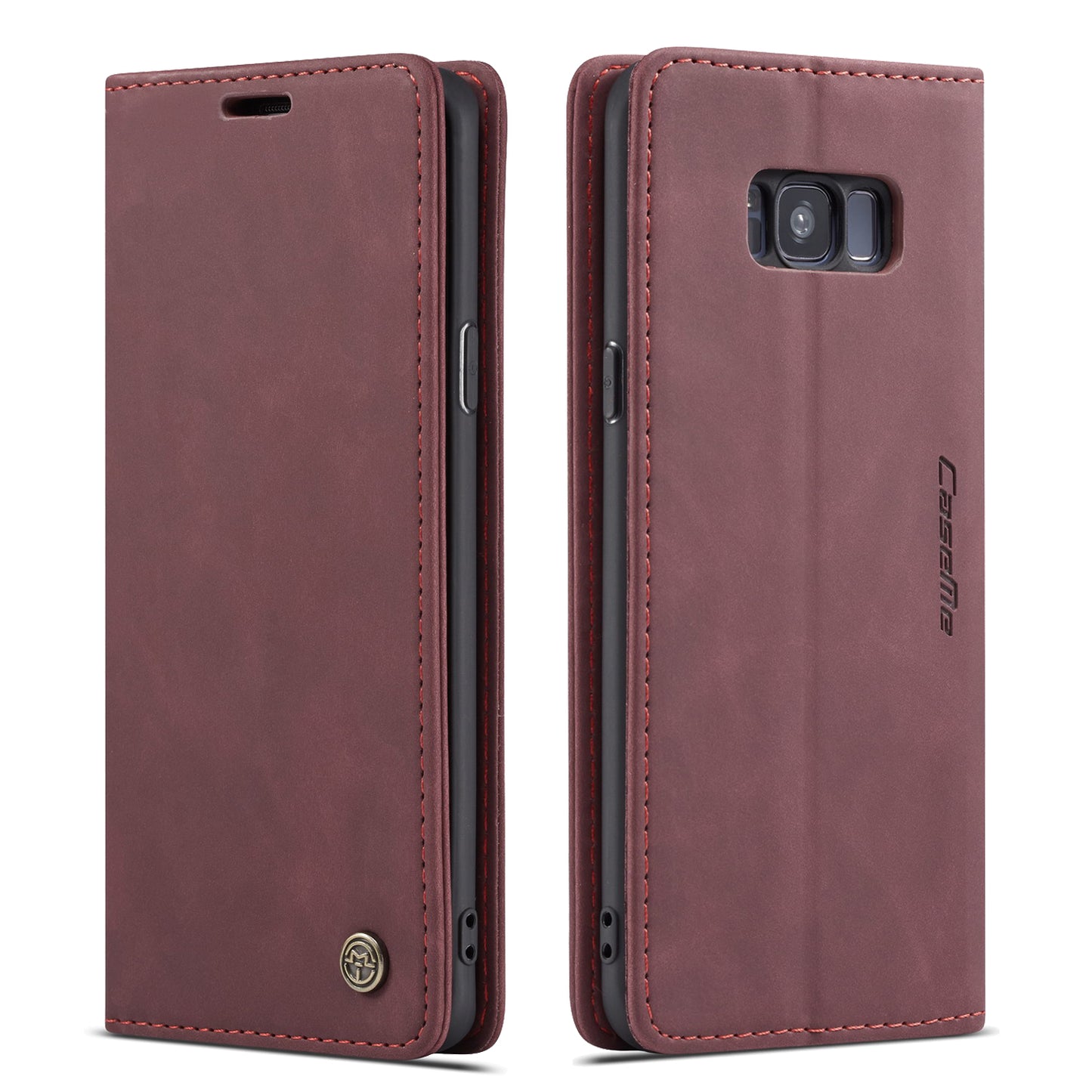 CASEME Luxury Antique Galaxy S8+ Leather Case Wallet