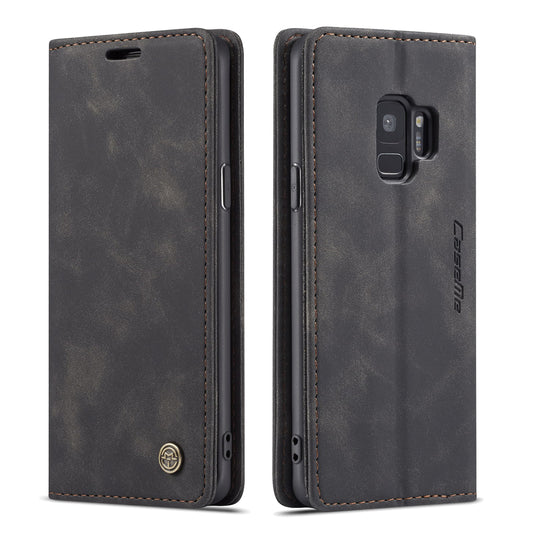 CASEME Luxury Antique Galaxy S9 Leather Case Wallet