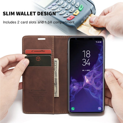 CASEME Luxury Antique Galaxy S9+ Leather Case Wallet