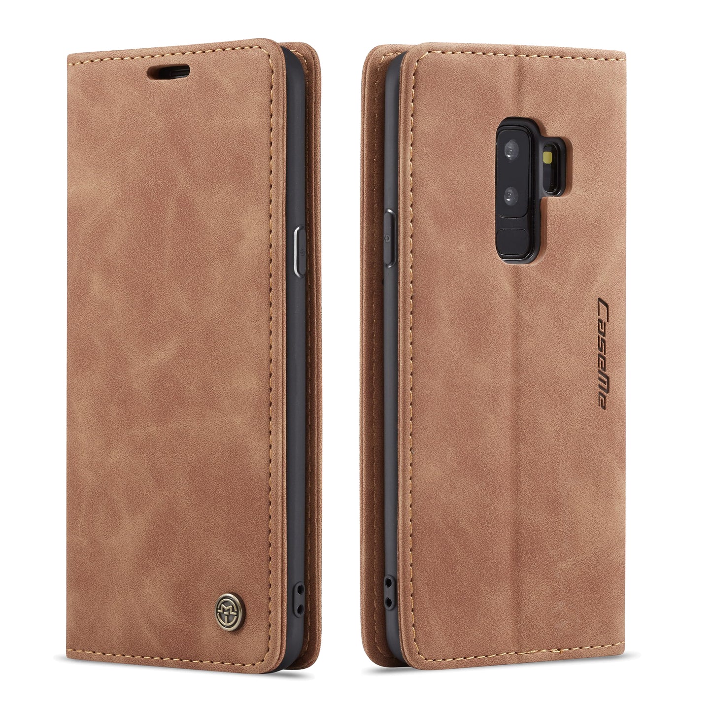 CASEME Luxury Antique Galaxy S9+ Leather Case Wallet