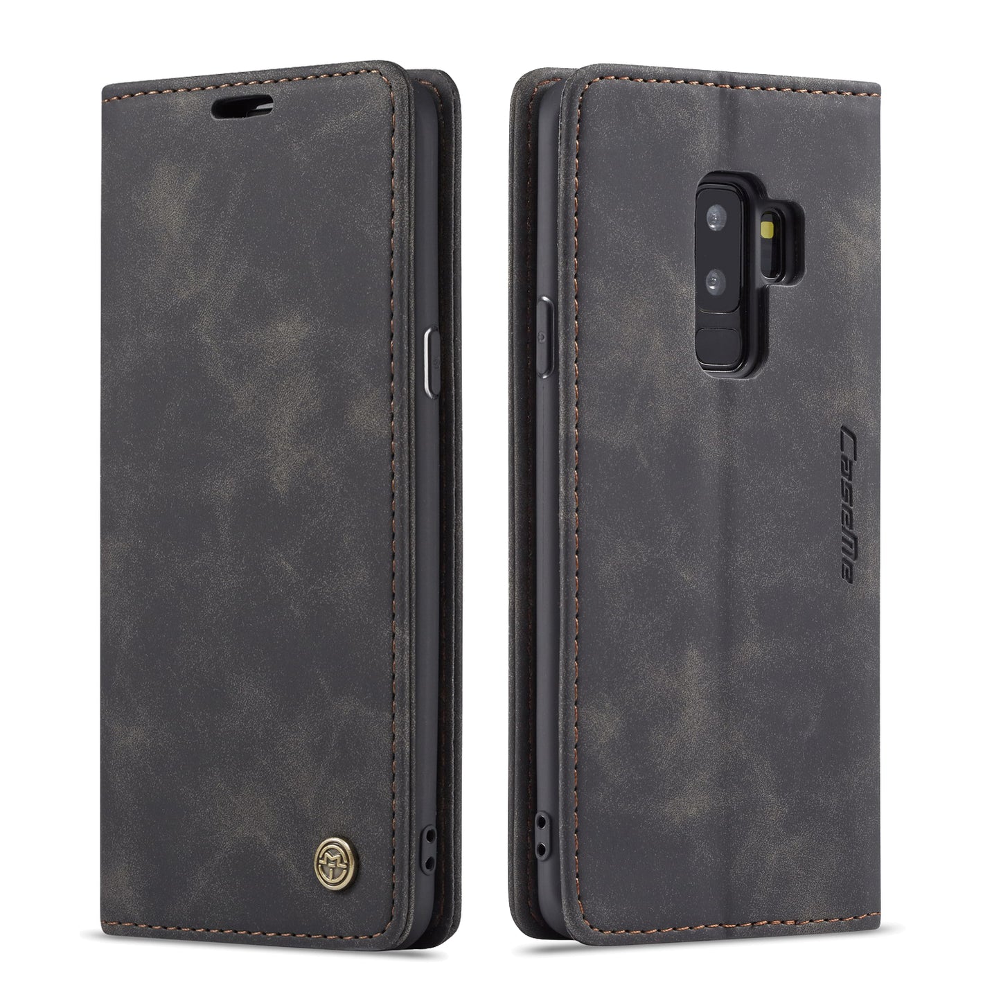 CASEME Luxury Antique Galaxy S9+ Leather Case Wallet