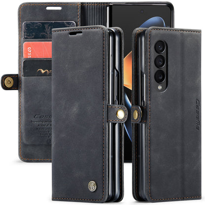 CASEME Luxury Antique Galaxy Z Fold4 Leather Case Wallet