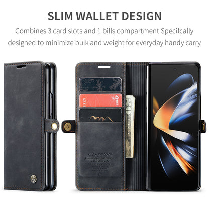 CASEME Luxury Antique Galaxy Z Fold4 Leather Case Wallet