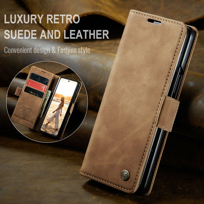 CASEME Luxury Antique Galaxy Z Fold6 Leather Case Wallet