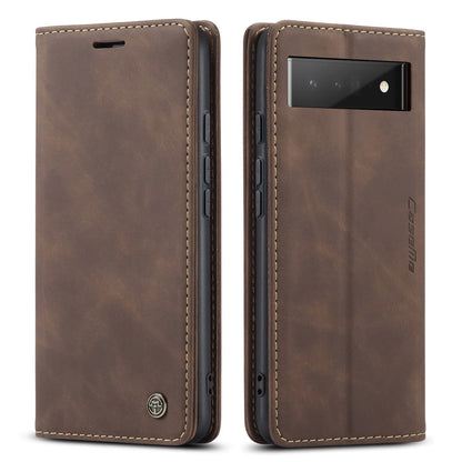 CASEME Luxury Antique Google Pixel 6 Pro Leather Case Wallet