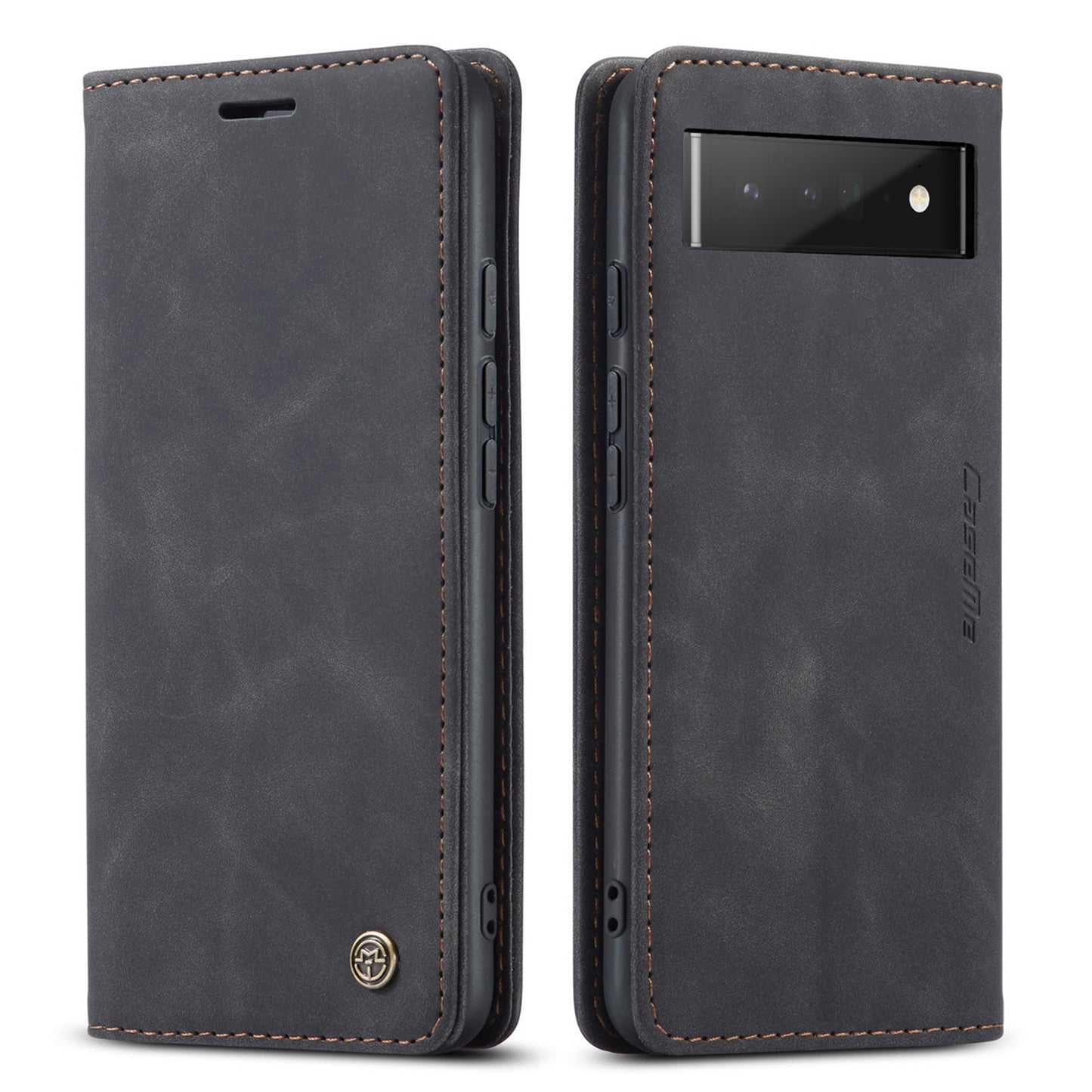 CASEME Luxury Antique Google Pixel 6 Pro Leather Case Wallet