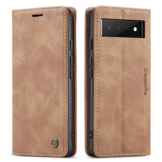 CASEME Luxury Antique Google Pixel 6 Leather Case Wallet