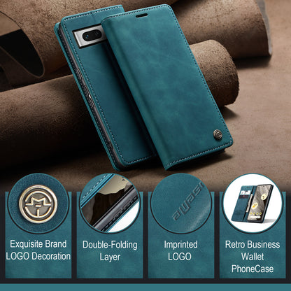 CASEME Luxury Antique Google Pixel 7A Leather Case Wallet