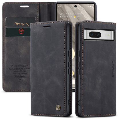 CASEME Luxury Antique Google Pixel 7A Leather Case Wallet