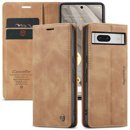 CASEME Luxury Antique Google Pixel 7A Leather Case Wallet