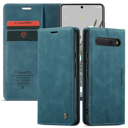 CASEME Luxury Antique Google Pixel 7 Pro Leather Case Wallet