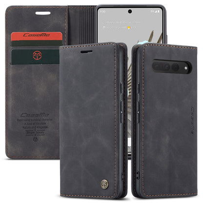 CASEME Luxury Antique Google Pixel 7 Pro Leather Case Wallet