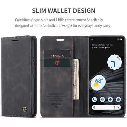 CASEME Luxury Antique Google Pixel 7 Leather Case Wallet