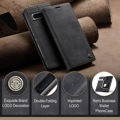 CASEME Luxury Antique Google Pixel 8 Pro Leather Case Wallet