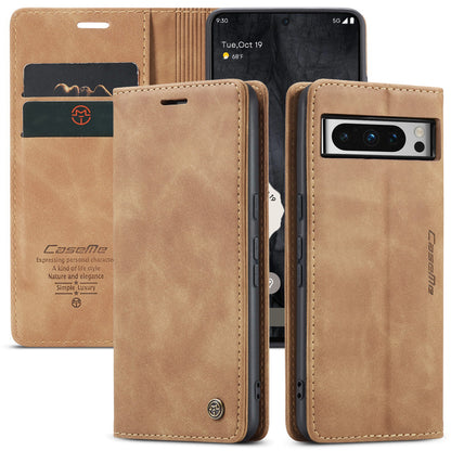 CASEME Luxury Antique Google Pixel 8 Pro Leather Case Wallet