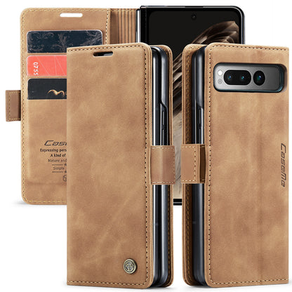 CASEME Luxury Antique Google Pixel Fold2 Leather Case Wallet