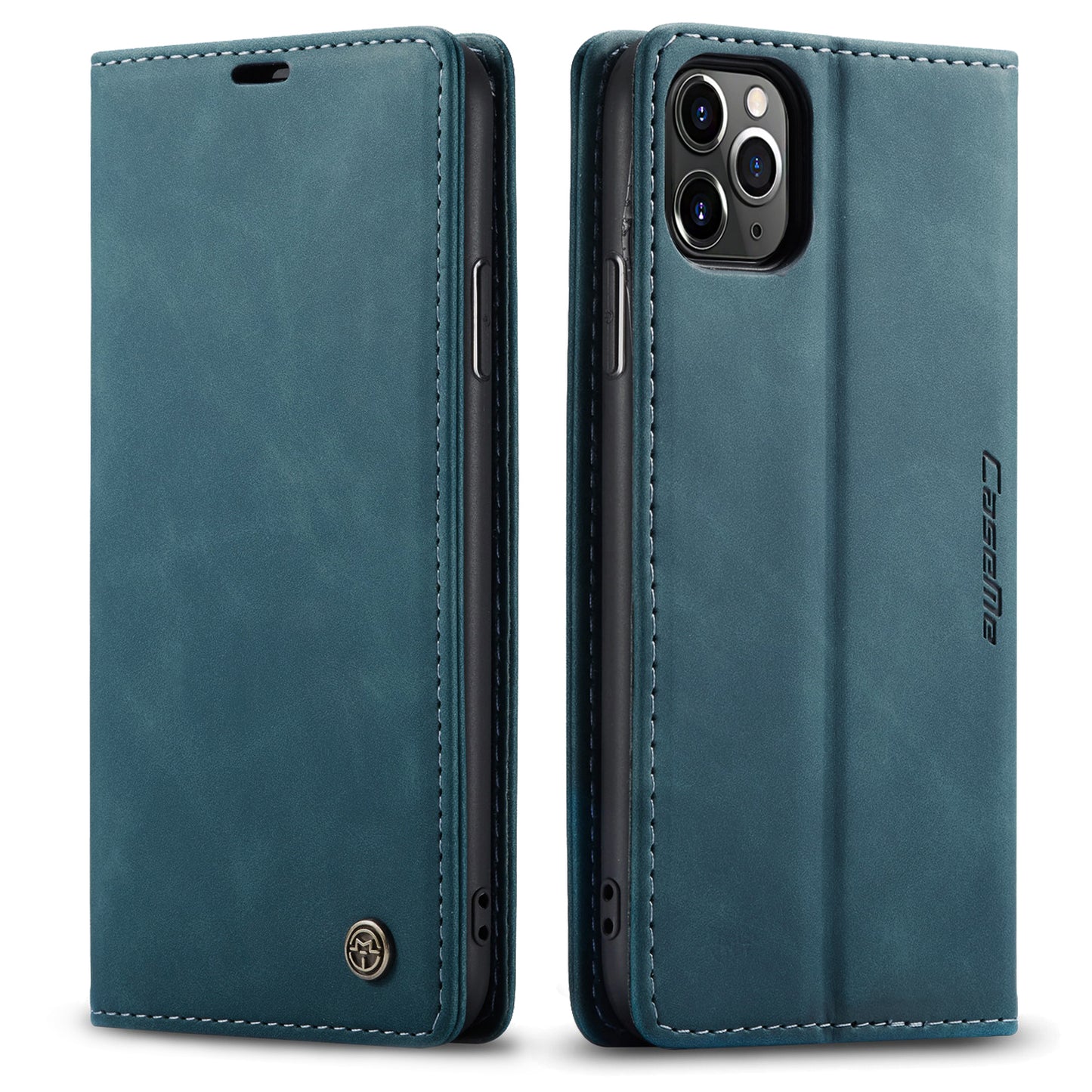 CASEME Luxury Antique iPhone 11 Pro Leather Case Wallet