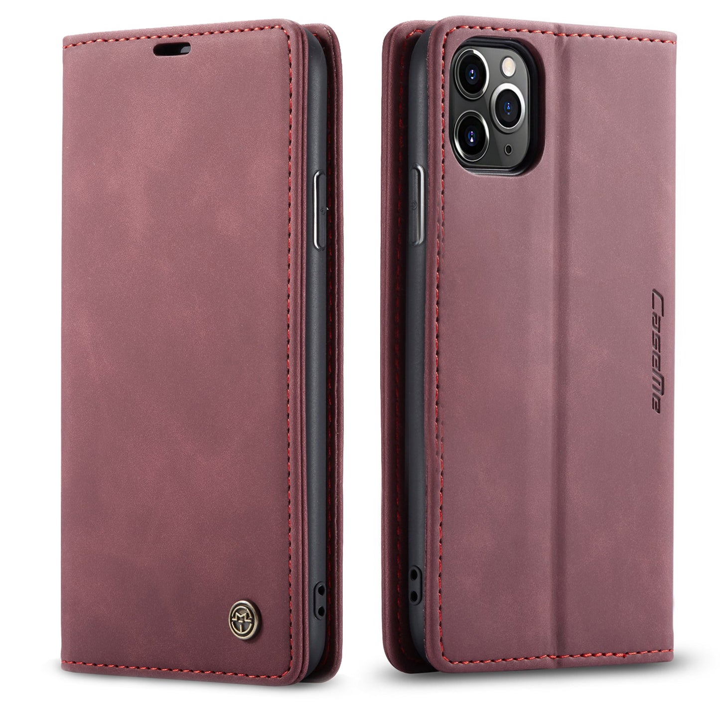 CASEME Luxury Antique iPhone 11 Pro Leather Case Wallet