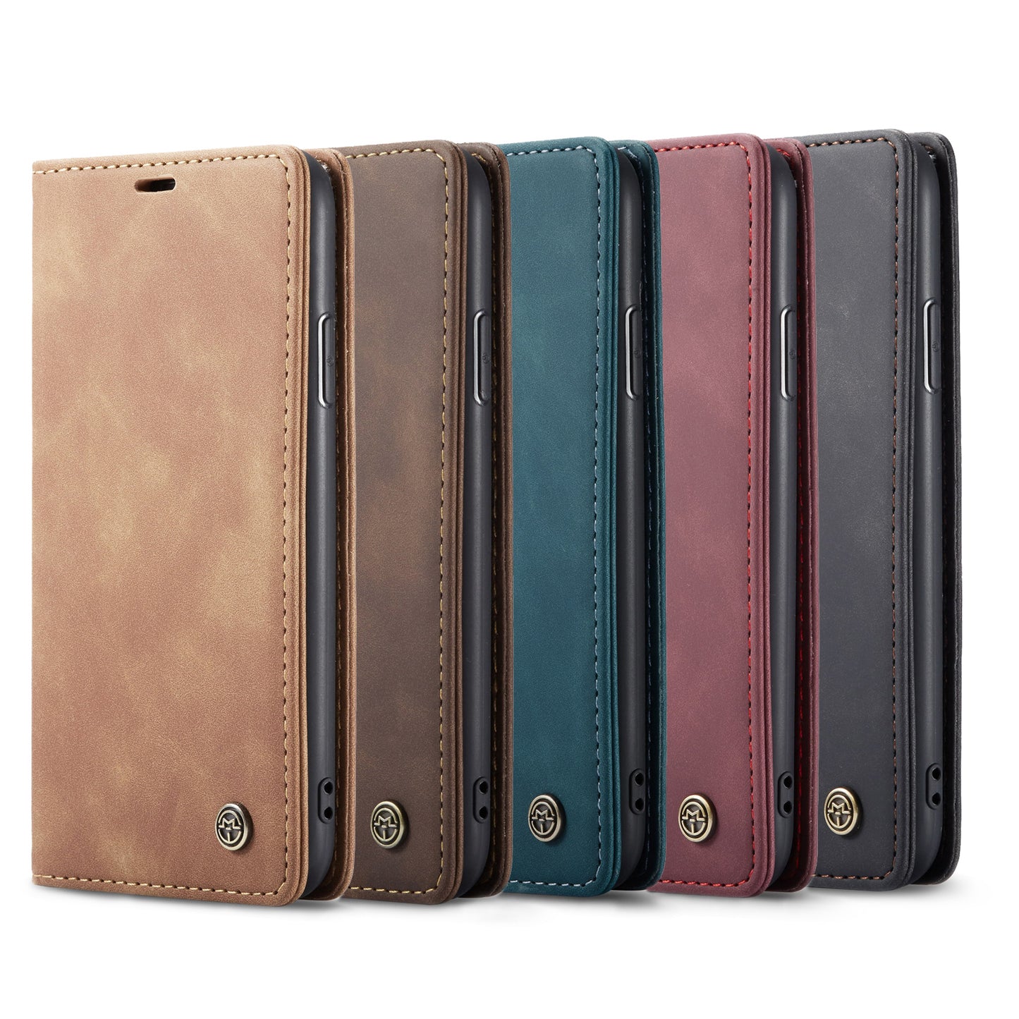 CASEME Luxury Antique iPhone 11 Leather Case Wallet