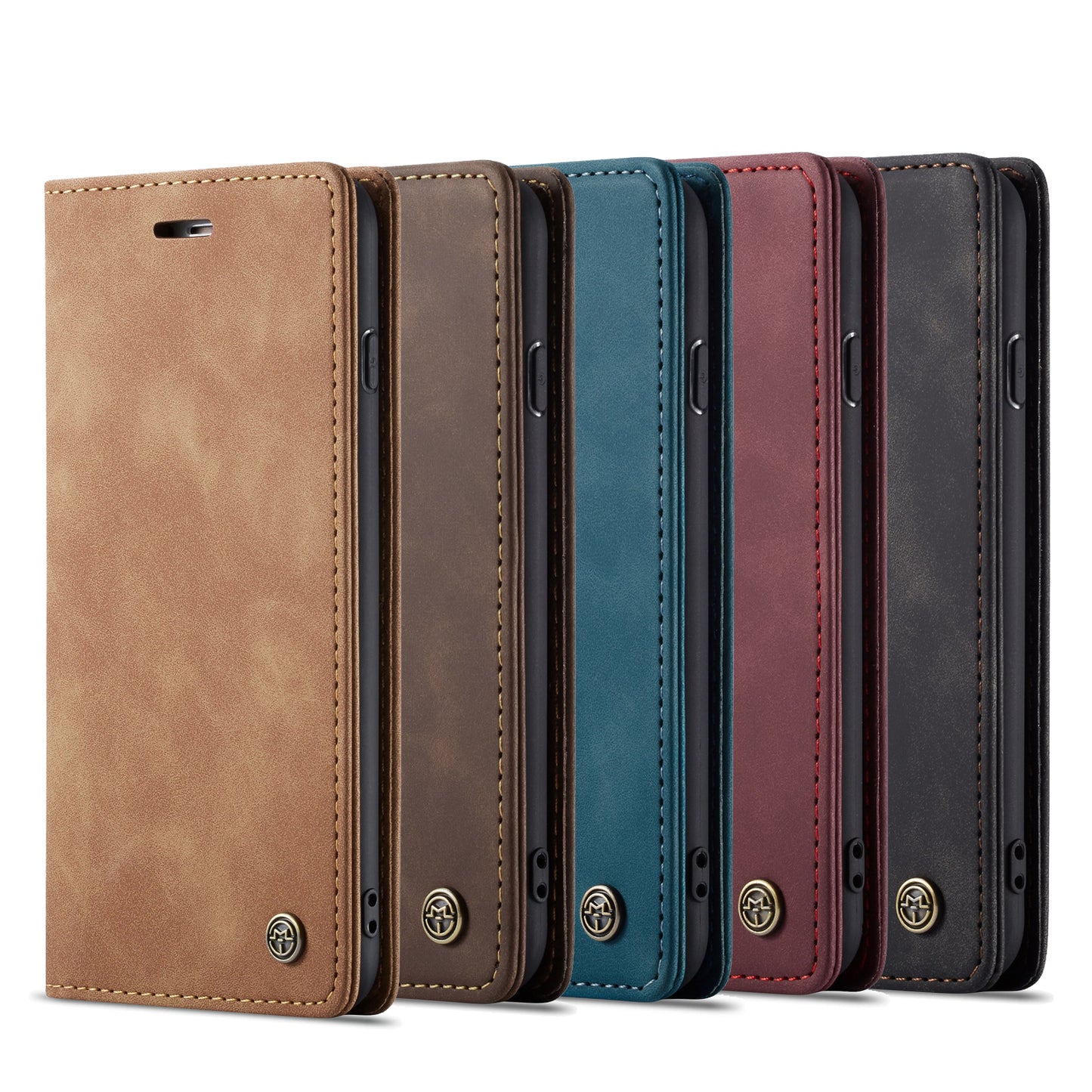 CASEME Luxury Antique iPhone 6 6s Plus Leather Case Wallet