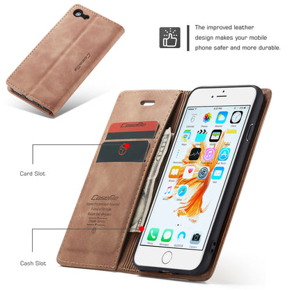 CASEME Luxury Antique iPhone 6 6s Leather Case Wallet