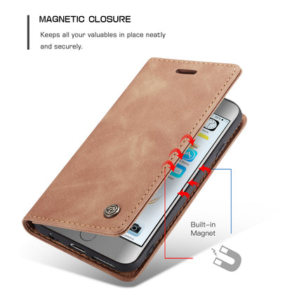 CASEME Luxury Antique iPhone 6 6s Leather Case Wallet