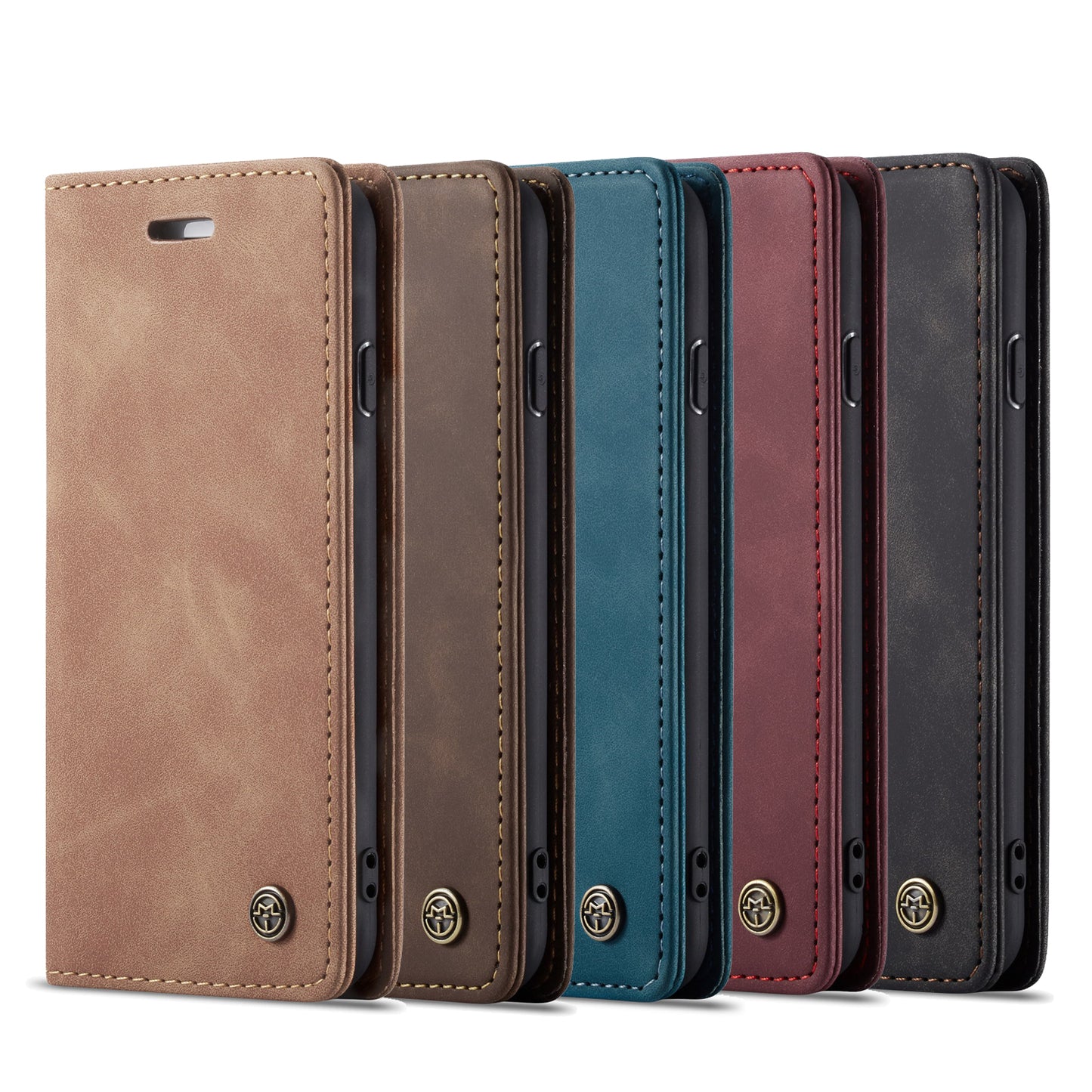 CASEME Luxury Antique iPhone 6 6s Leather Case Wallet