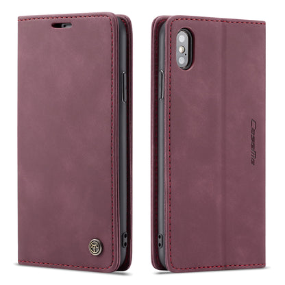 CASEME Luxury Antique iPhone Xs Max Leather Case Wallet