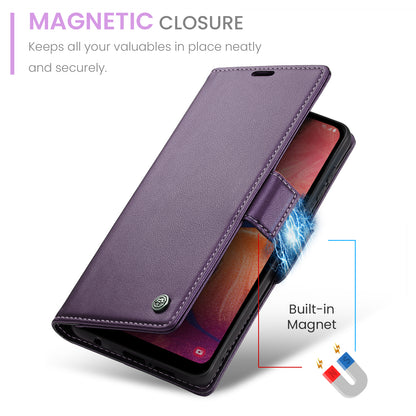 CASEME Butterfly Clasp Wallet Galaxy A30 Leather Case