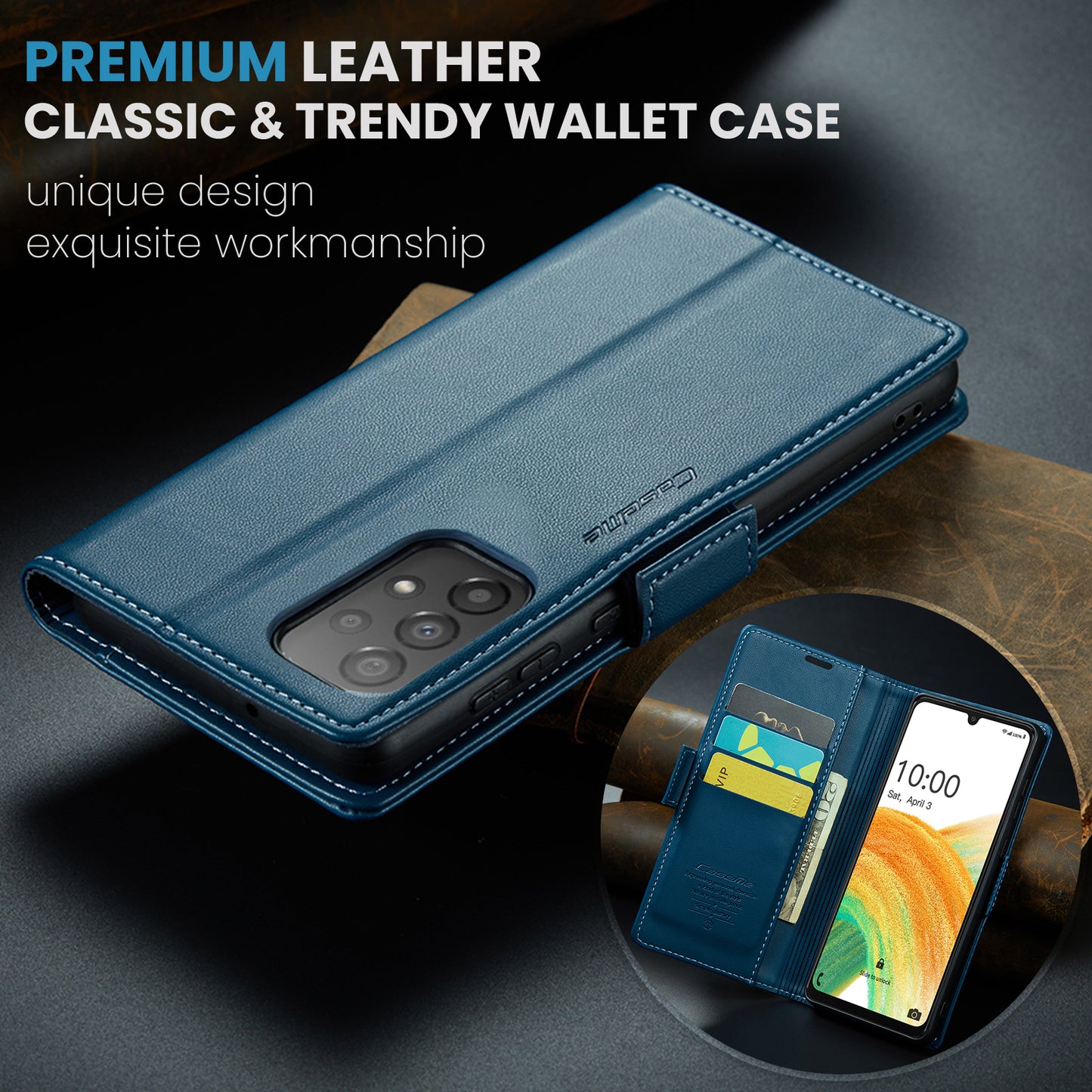 CASEME Butterfly Clasp Wallet Galaxy A33 Leather Case