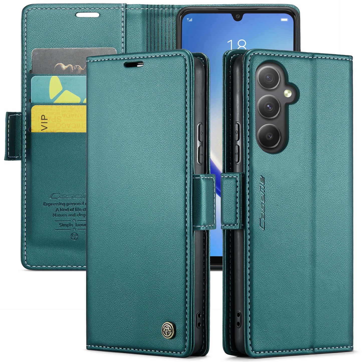 CASEME Butterfly Clasp Wallet Galaxy A34 Leather Case