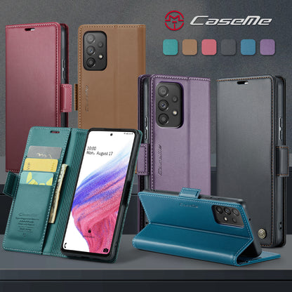 CASEME Butterfly Clasp Wallet Galaxy A53 Leather Case