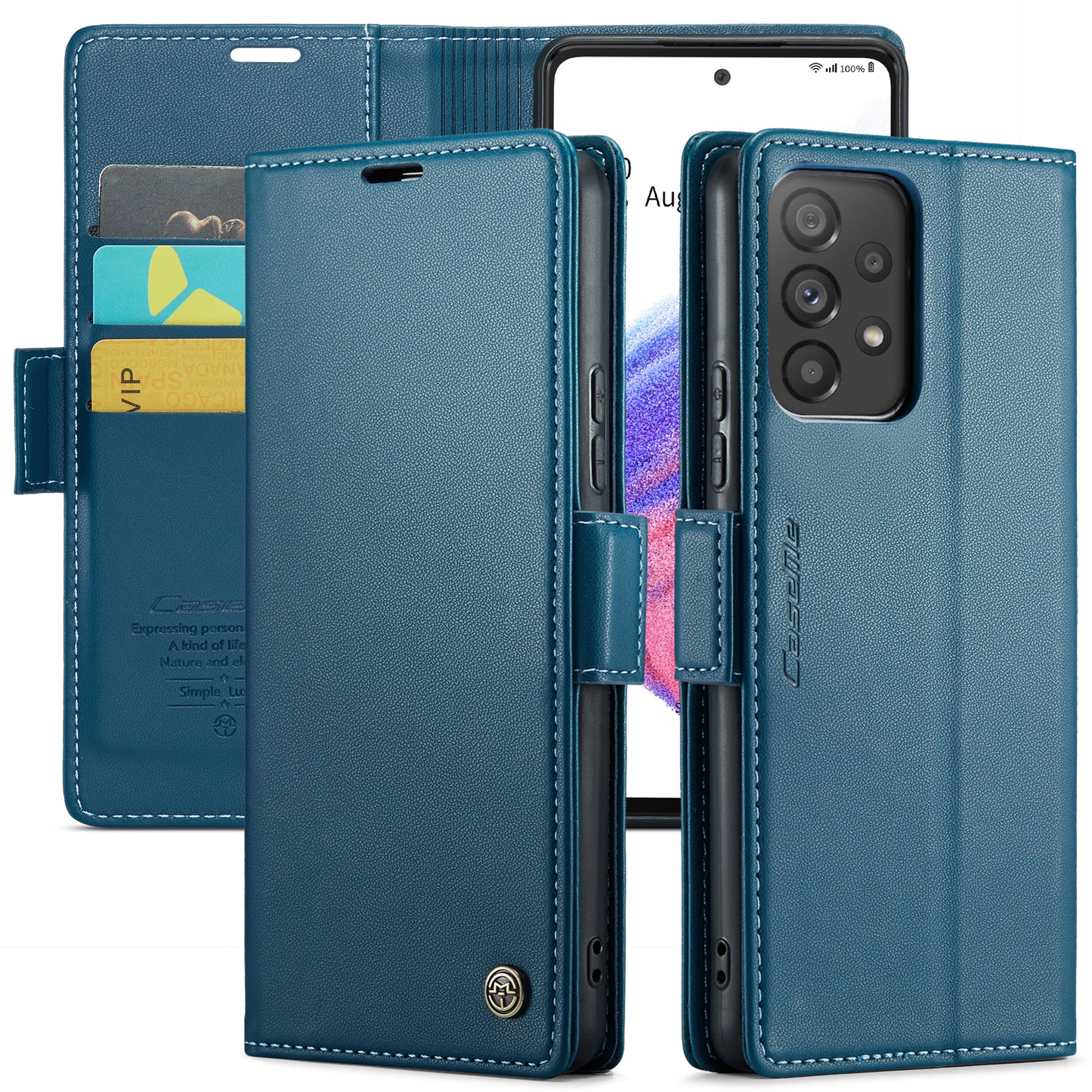 CASEME Butterfly Clasp Wallet Galaxy A53 Leather Case