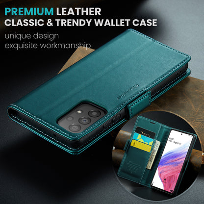 CASEME Butterfly Clasp Wallet Galaxy A53 Leather Case