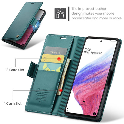 CASEME Butterfly Clasp Wallet Galaxy A53 Leather Case