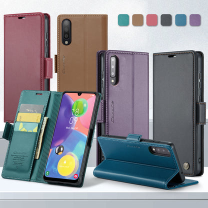 CASEME Butterfly Clasp Wallet Galaxy A70 Leather Case