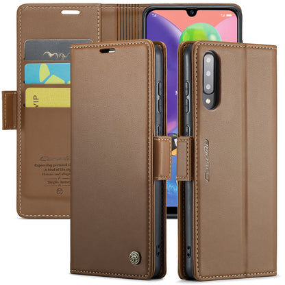 CASEME Butterfly Clasp Wallet Galaxy A70 Leather Case