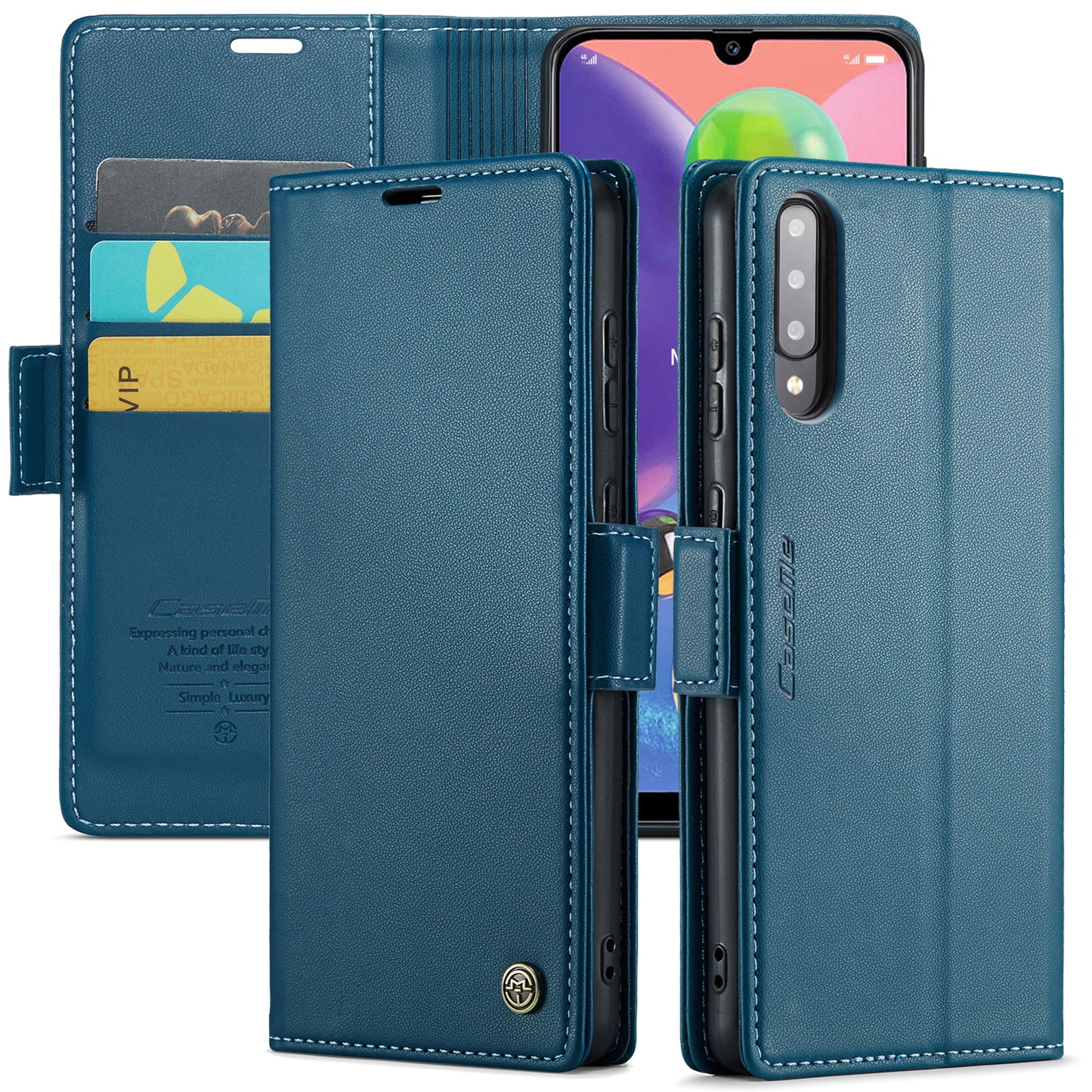 CASEME Butterfly Clasp Wallet Galaxy A70 Leather Case