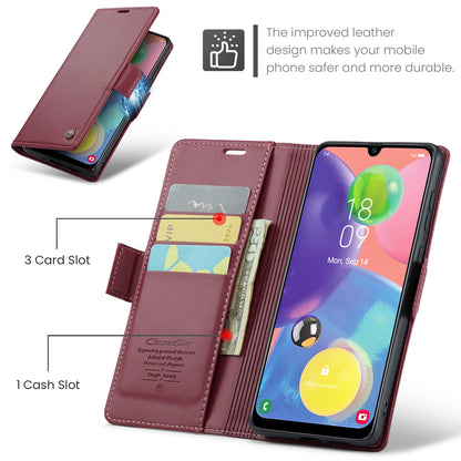 CASEME Butterfly Clasp Wallet Galaxy A70 Leather Case