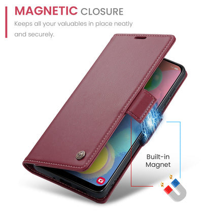 CASEME Butterfly Clasp Wallet Galaxy A70 Leather Case