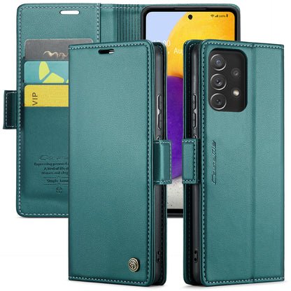 CASEME Butterfly Clasp Wallet Galaxy A72 Leather Case