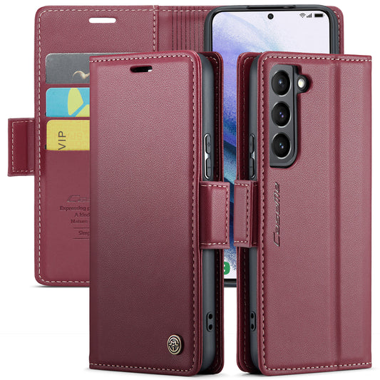 CASEME Butterfly Clasp Wallet Galaxy S21+ Leather Case